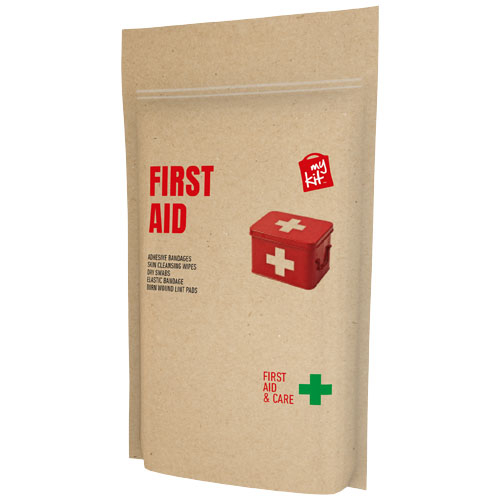 Pochette publicitaire Premiers Secours MyKit Marron kraft